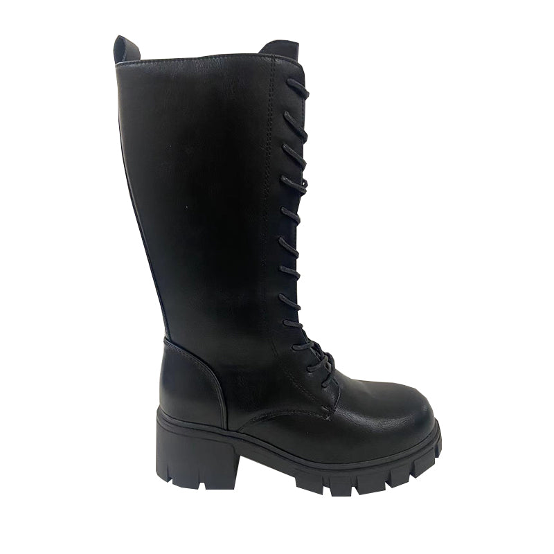 XINRUI  Women's ankle boots/long boots  Leather knight boots with chunky heels（3000 pairs price）