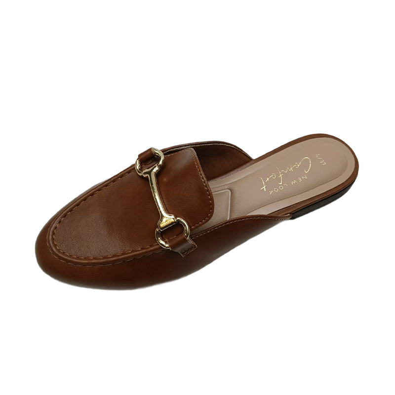 XINHAO Lazy Half Slip On Flats（Ask customer service for specific prices）Seaside Beach Shoes  ins trendy design