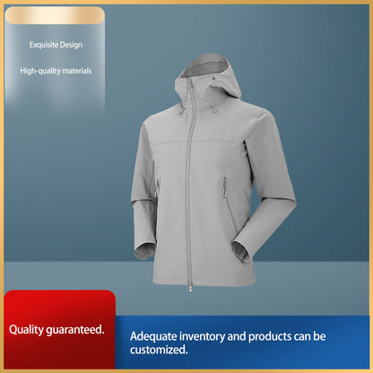 XINRONG soft shell jacket（Products can be customized, price ask customer service）wind and water resistant  Breathable and wear-resistant
