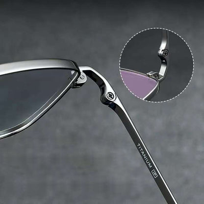 NIXIN Designer titanium ultra-light myopia glasses retro square frame can be fitted with prescription myopia men's models（Ask customer service for specific prices）Blu-ray Business