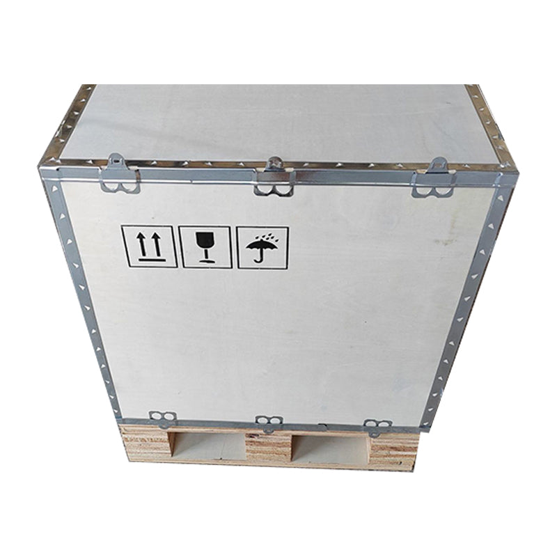 DONGJIMU Wooden cases with steel sides  Fumigation wooden box custom export wooden box logistics packing box