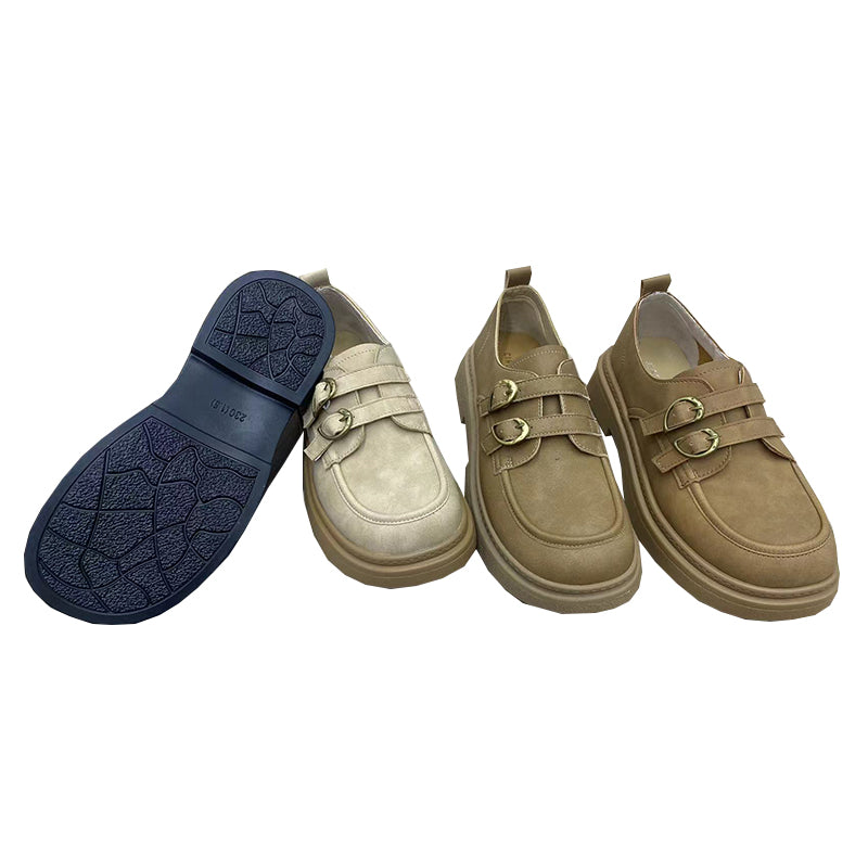 XINRUI Loafers for women 2   Leather platform shoes（3000 pairs price）