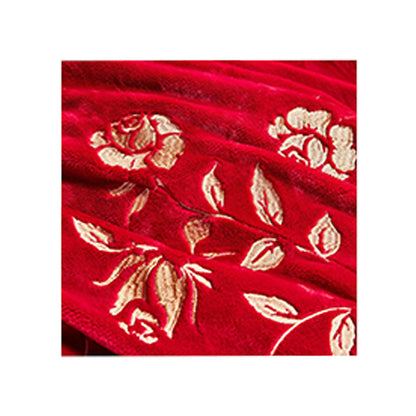 SHANGDIE Prosperous feast wedding wedding bedding four sets（Customized products, specific price ask customer service）Wedding milk velvet embroidery four-piece set