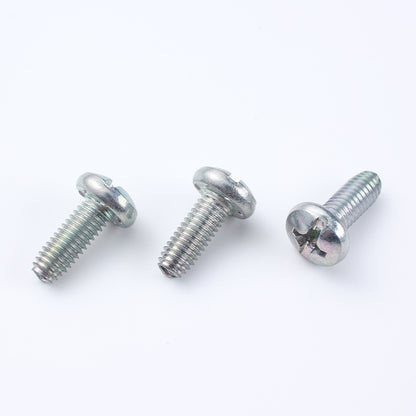 SHENGDA Triangular cross recessed pan head screws (trivalent colored zinc plated)（Ask customer service for specific prices）Low head bolt Large flat head screws Fixing bolt