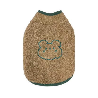 CHAOHUA Bear-Printed Shirt   Cute and warm  Agile in action