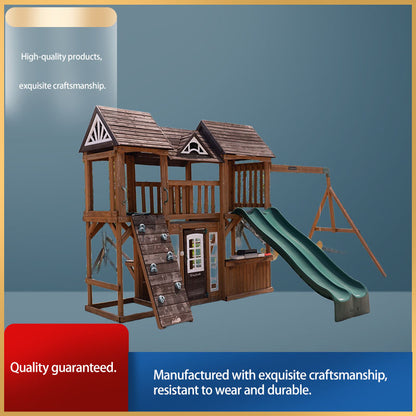 XINJIAFENG Wooden Outdoor Playhouse（Products can be customized, price ask customer service）Outdoor large-scale play equipment  Outdoor Climbing Frame Ladder