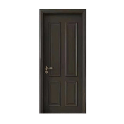 HENGLONG Solid wood multi-layer composite set door paint series（Ask customer service for specific prices）Home wooden door Interior door Creme fraiche style