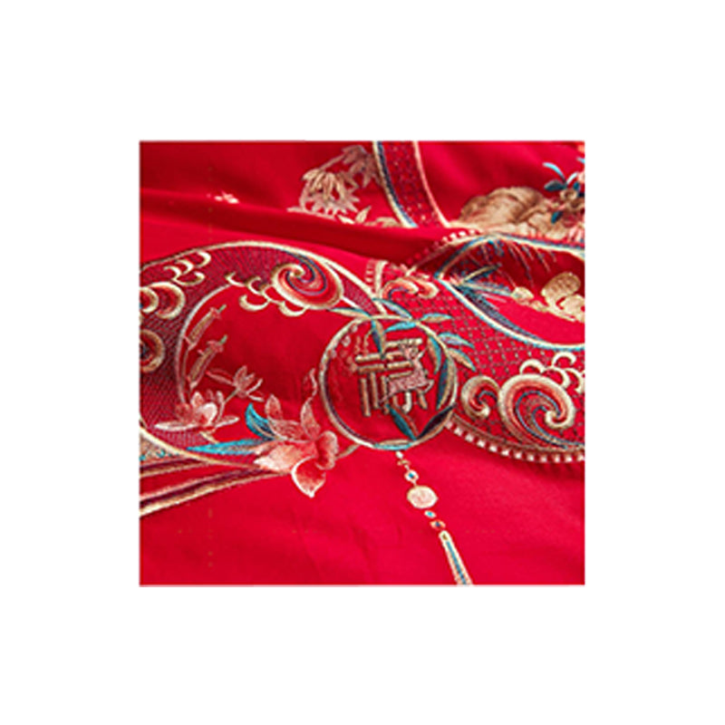 SHANGDIE Four sets of wedding bedding with flowers and weddings（Customized products, specific price ask customer service）Festive high-end embroidery kit
