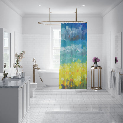ZHENGYANG Shower curtain 5（Ask customer service for specific prices） Partition curtain light luxury high-grade thick shower curtain