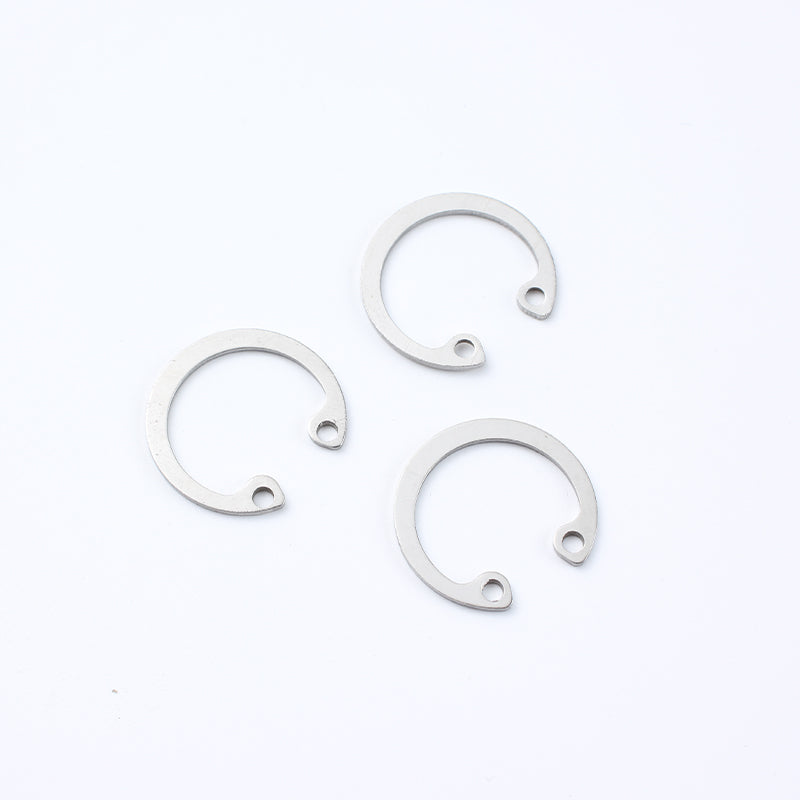 SHENGDA 304 stainless steel hole retaining ring Elastic retaining ring The inner card is C-shaped Bearing circlip ring