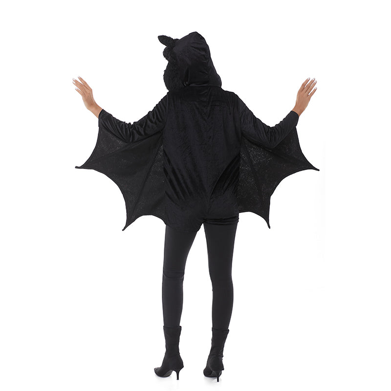 CAIYUN Black hooded female bat 1 piece set Y8809 costume A kindergarten party