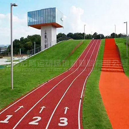 HONGTENG Mixed Plastic Runway（Ask customer service for specific prices）Outdoor Ground Rubber Runway Basketball court