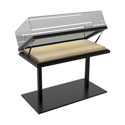 SUNTOP Museum Tube Display Case（Customized products, specific price ask customer service）Glass Exhibition Cabinet Artifacts Collection Fine workmanship