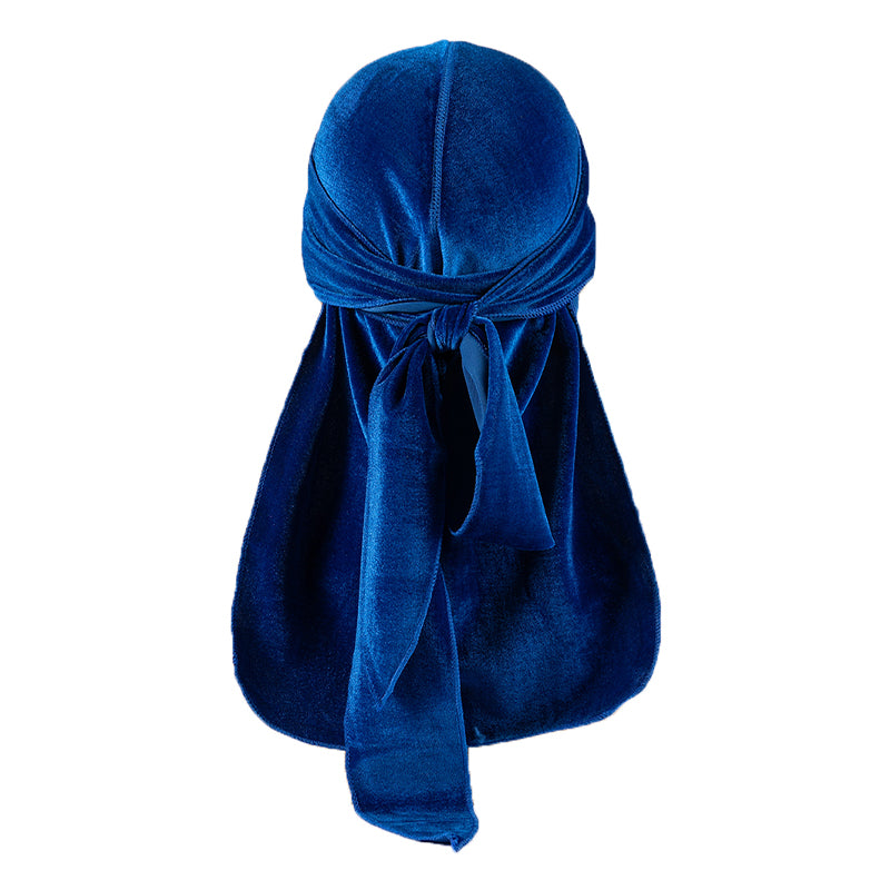 ZHENYANG Flannelette Pirate Hat for Men Long Tail Turban (4803)  Sweat wicking hip-hop bounce