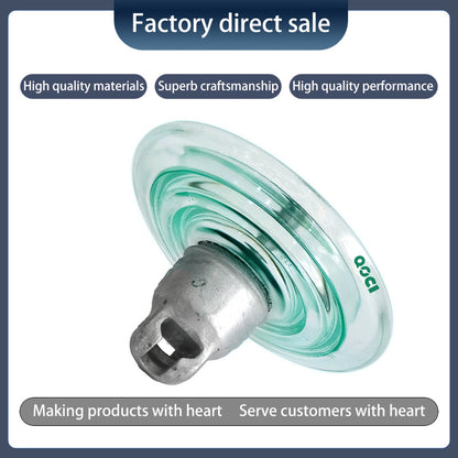 QOCI ELECTRIC 120KN Suspended Tempered Glass Insulator U120b（Starting from 1000，Specific price consulting customer service） Anti-Pollution glass Insulator