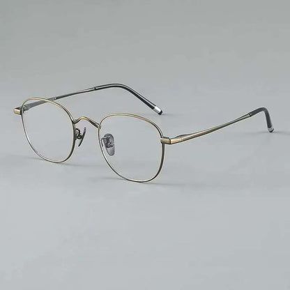 NIXIN Retro Wannabe Turtle Designer Model Pure Titanium Plate Ultra Light Eyeglass Frames for Men and Women（Customized products, specific price ask customer service）Anti-blue light color-changing myopia