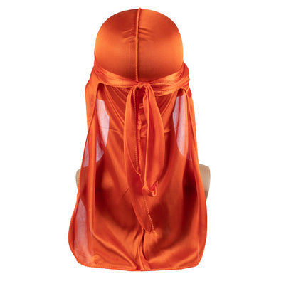 ZHENYANG Bright Cloth Men's Pirate Hat Long Tail Turban (4801) Sweat wicking hip hop elastic imitation silk