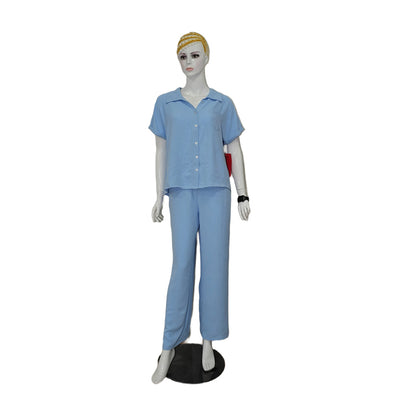 TETE Ice silk wrinkle set（Ask customer service for specific prices）smart casual  Ramie Shirt Set