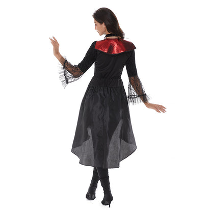 CAIYUN Adult female vampire dress 2-piece set (Skirt + Neckline) 20118 Dresses Funny costume