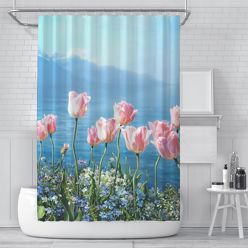 ZHENGYANG Shower curtain 4（Ask customer service for specific prices） Partition curtain light luxury high-grade thick shower curtain