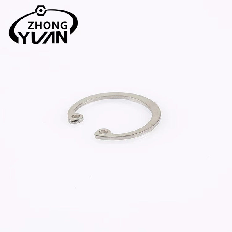 ZHONGYUAN Manufacturers direct sales of various specifications of holes with the ring national standard connector stainless steel C-type open ring（Ask customer service for specific prices）Thickened shaft heavy retainer