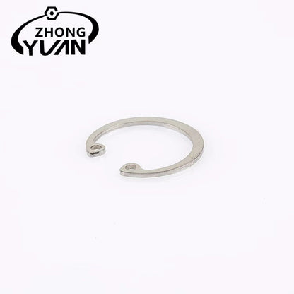ZHONGYUAN Manufacturers direct sales of various specifications of holes with the ring national standard connector stainless steel C-type open ring（Ask customer service for specific prices）Thickened shaft heavy retainer