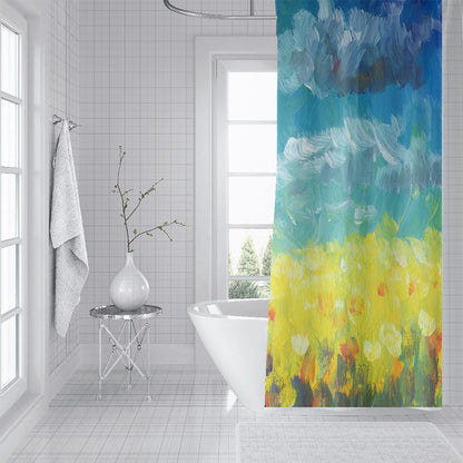 ZHENGYANG Shower curtain 5（Ask customer service for specific prices） Partition curtain light luxury high-grade thick shower curtain