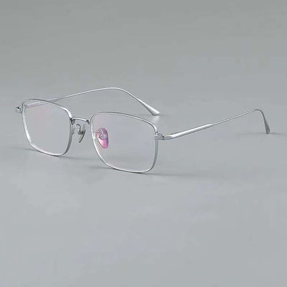 NIXIN Designer titanium ultra-light myopia glasses retro square frame can be fitted with prescription myopia men's models（Ask customer service for specific prices）Blu-ray Business