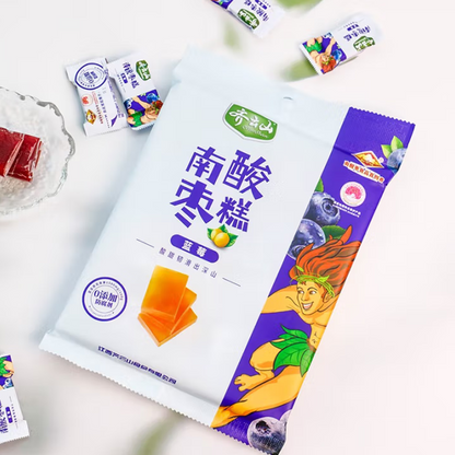 QIYUNSHAN  Blueberry Date Cake  sour and sweet preserved fruit  Wild Fruit VC  Sweet and sour, tough and smooth