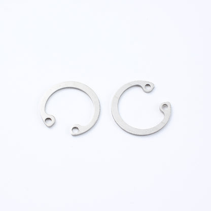 SHENGDA 304 stainless steel hole retaining ring Elastic retaining ring The inner card is C-shaped Bearing circlip ring