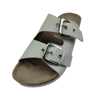 XINHAO Imitation Leather Double Strap Cork Sandals（Ask customer service for specific prices）Birkenstock Slippers  Leisure and comfort