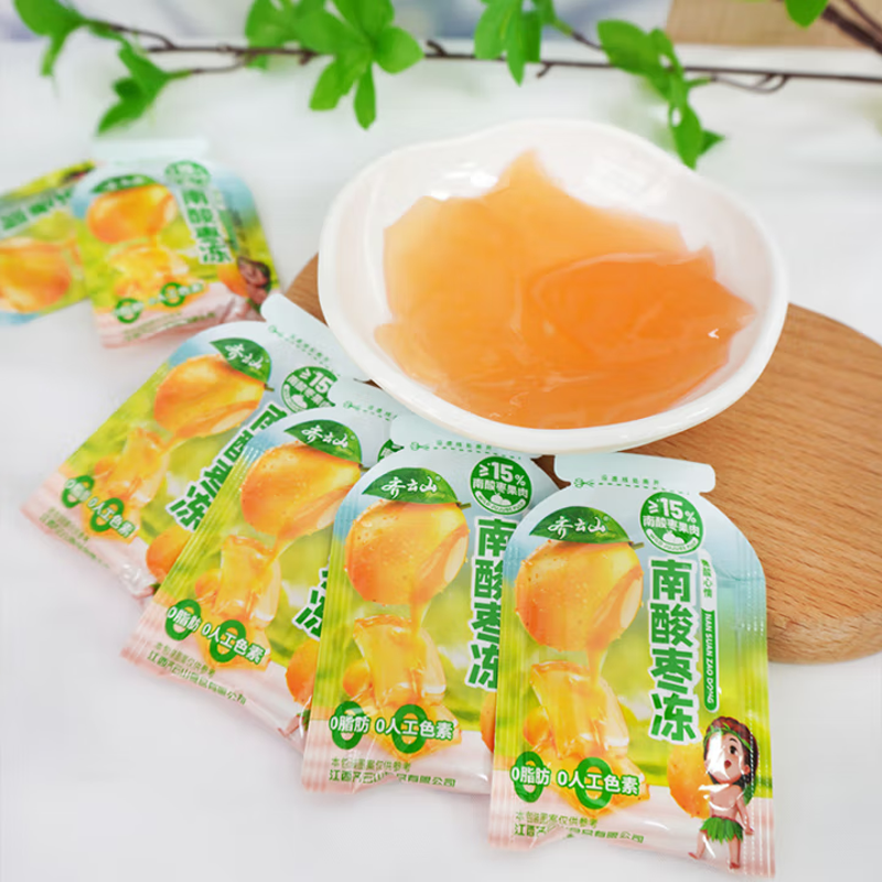 QIYUNSHAN  jujube jelly  Q Bouncy and smooth  Jelly Sweet and Sour Snacks