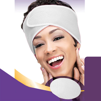 ZHENYANG Fake Hair Band Sandwich Headband (2018)  Air-conditioned sleeping head cover with forehead guard postpartum hair towel headband