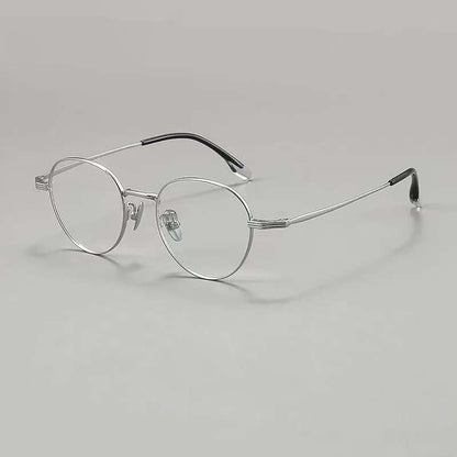 NIXIN Retro small frame imported pure titanium ultra-light glasses frames for men and women（Ask customer service for specific prices）Anti-blue light radiation color change ultra-thin