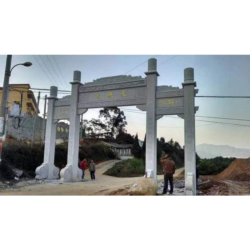 XIEXIN Stone archway, three doors（Ask customer service for specific prices）