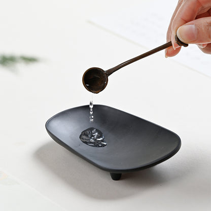 XUANYAN Fang Tang dustpan inkstone  Calligraphy dustpan Xuan inkstone portable