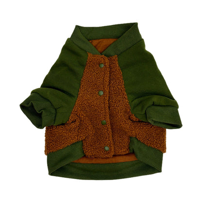 CHAOHUA Brown hoodie   Two-foot buckle design  Easy to put on and take off