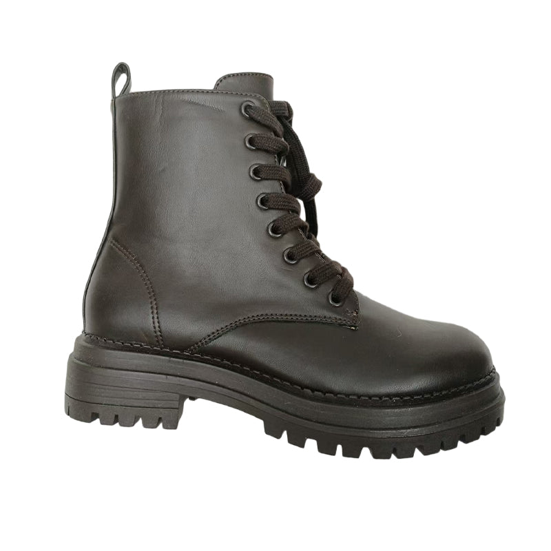 XINHAO England style soft surface thick sole short Martin boots（Ask customer service for specific prices）small person  side zipper