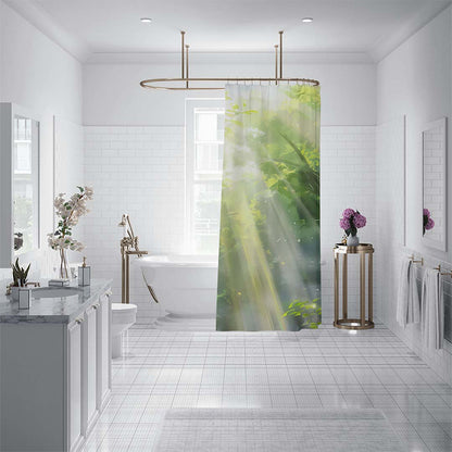 ZHENGYANG Shower curtain 1（Ask customer service for specific prices） Dry and wet separation perforation-free screen