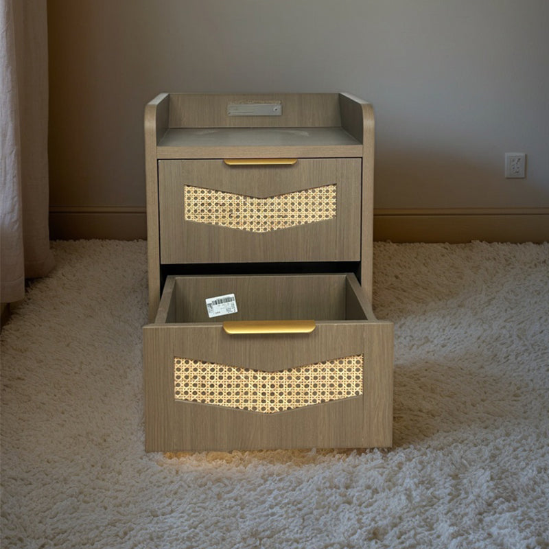 TONGLI bedside table（Ask customer service for specific prices）Solid wood three drawer nightstand  Storage Cabinet Mini Bedside
