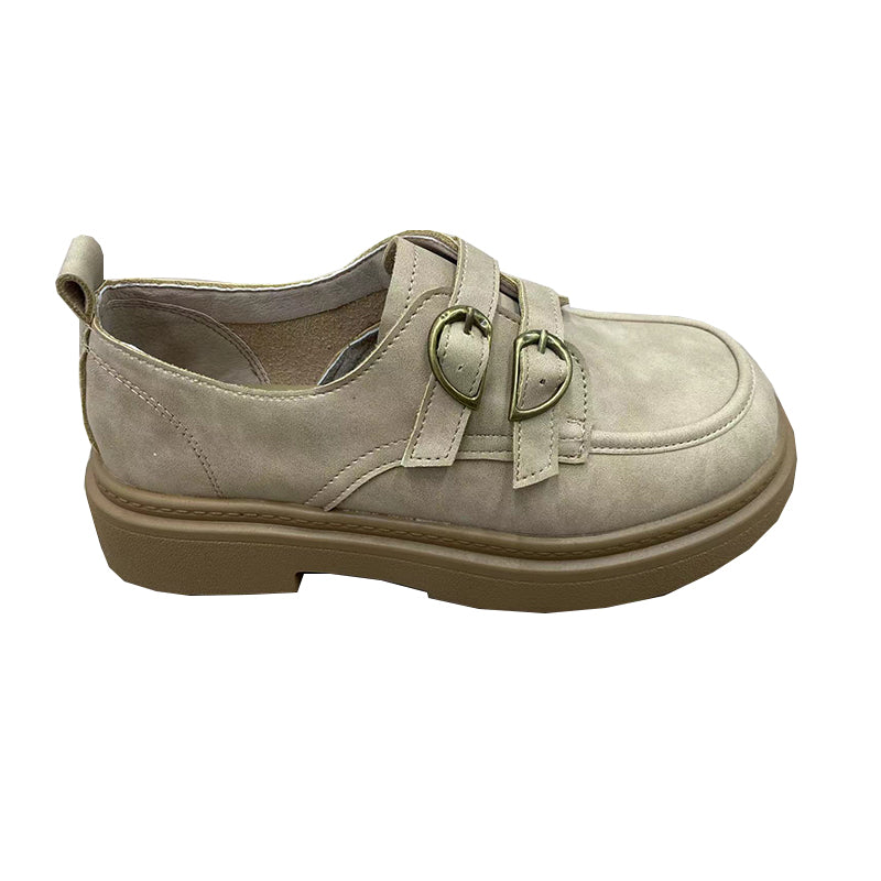 XINRUI Loafers for women 2   Leather platform shoes（3000 pairs price）