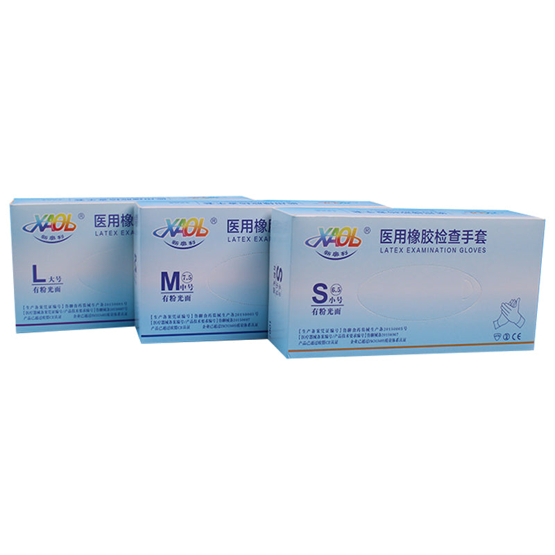 JINSHI Disposable medical rubber examination gloves（Ask customer service for specific prices）Aseptic For medical and nursing use