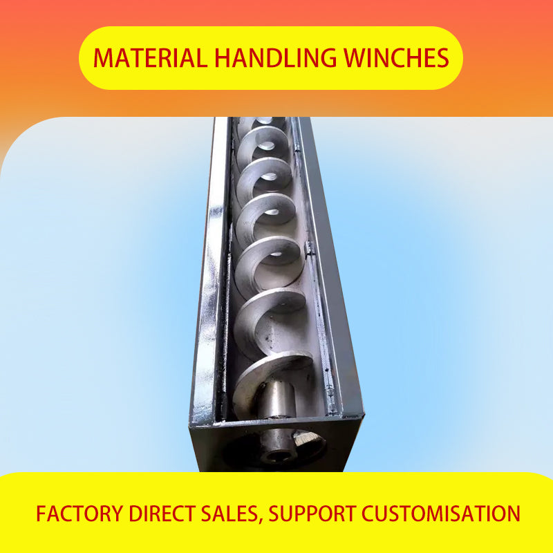 HUAFA Material Conveying Winches（Products can be customized, price ask customer service）U-type screw conveyor  Shaftless auger conveyor