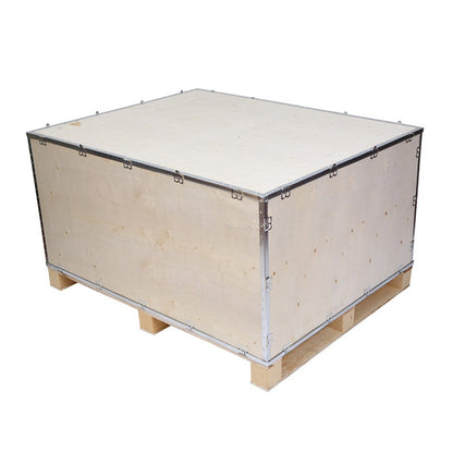 DONGJIMU Wooden cases with steel sides  Fumigation wooden box custom export wooden box logistics packing box