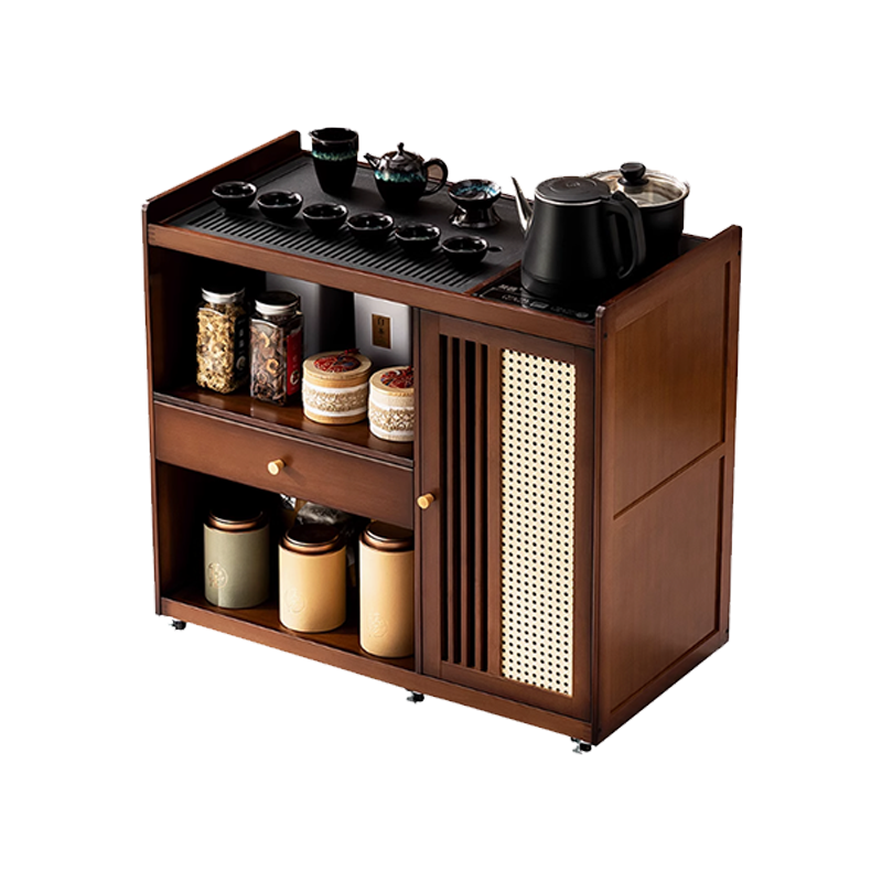 HUIBANG MULTIFUNCTIONAL PANTRY CABINET（Products can be customized, price ask customer service）Free moving pantry cabinet  Pull-out drawer design