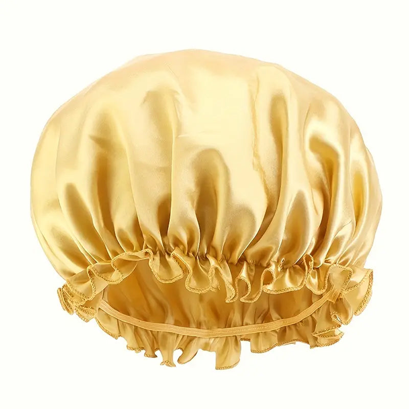ZHENYANG Colored lace cap  Silk moon hat has no pressure