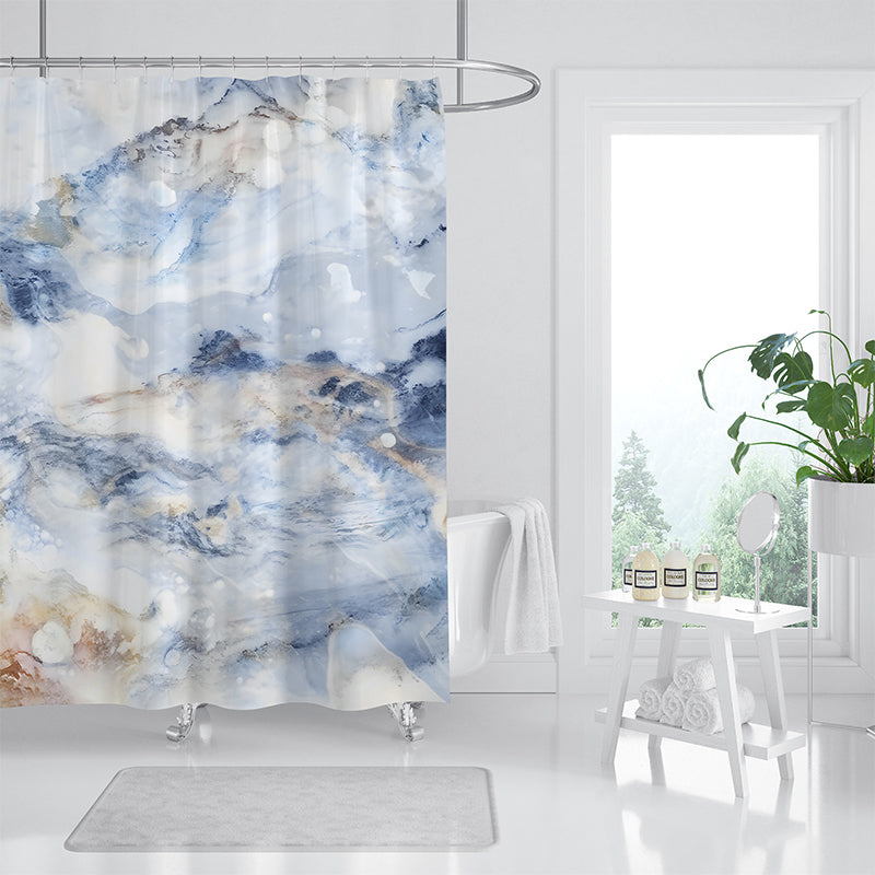 ZHENGYANG Shower curtain 8（Ask customer service for specific prices） Dry and wet separation perforation-free screen