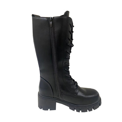 XINRUI  Women's ankle boots/long boots  Leather knight boots with chunky heels（3000 pairs price）