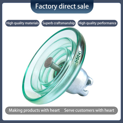 QOCI ELECTRIC 160KN Suspended Tempered Glass Insulator U160b（Starting from 1000，Specific price consulting customer service） Anti-Pollution glass Insulator