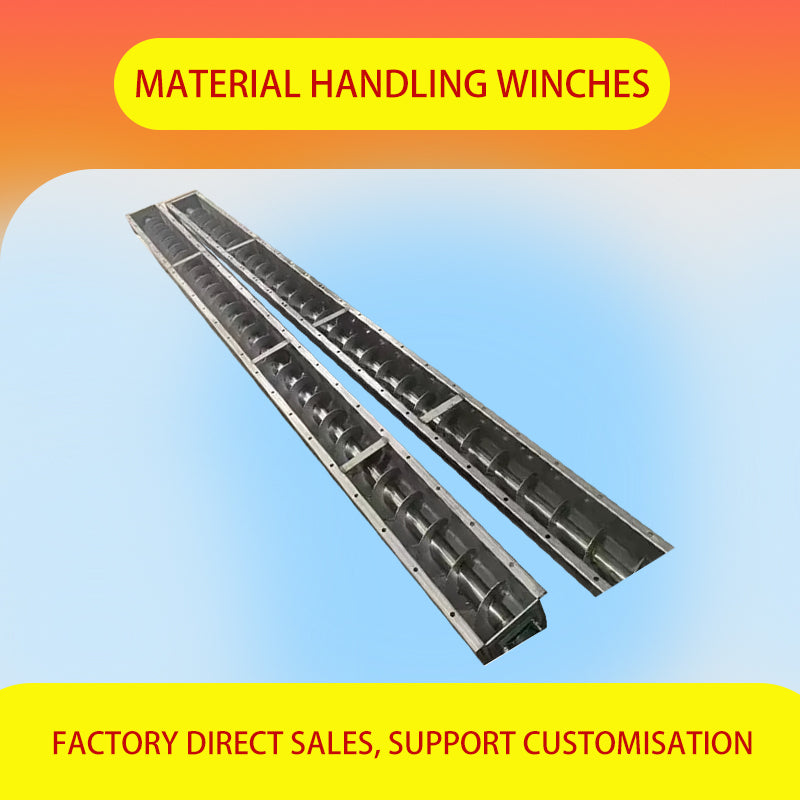 HUAFA Material Conveying Winches（Products can be customized, price ask customer service）U-type screw conveyor  Shaftless auger conveyor